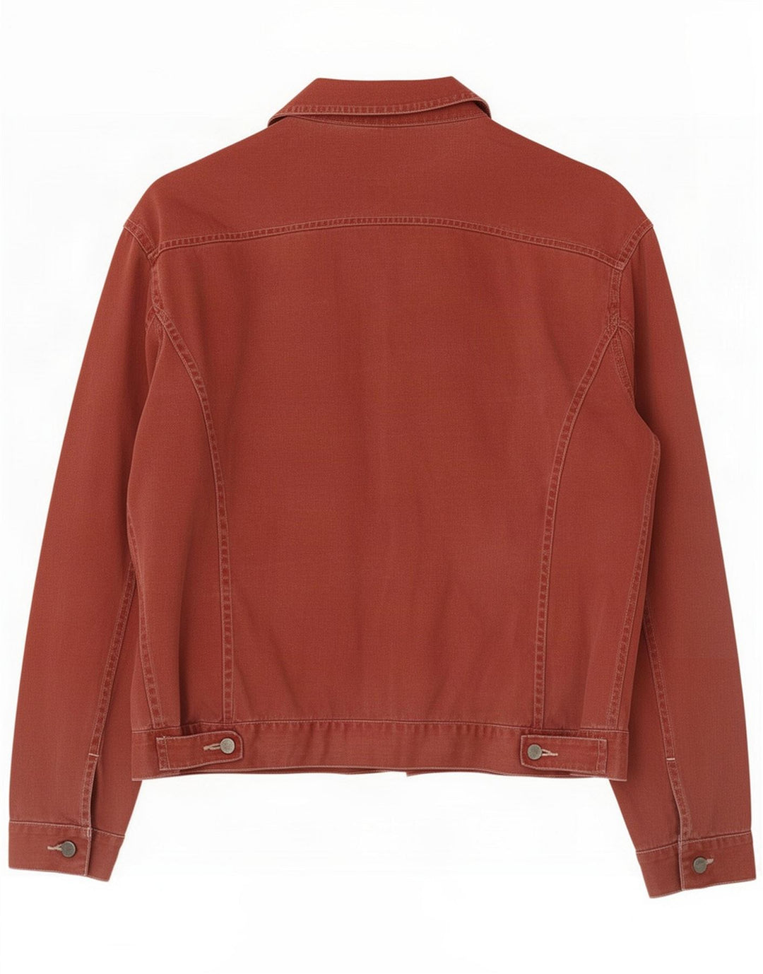 Cruiser Womens Denim Jacket UK 14 Large Red Cotton