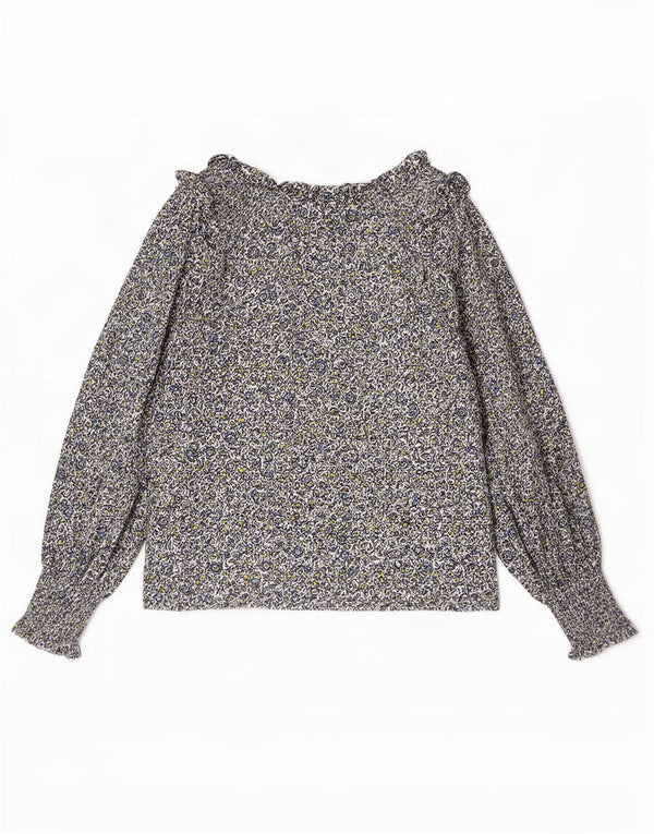 Boden Womens Long Sleeve Blouse Top UK 12 Medium Multicoloured Floral