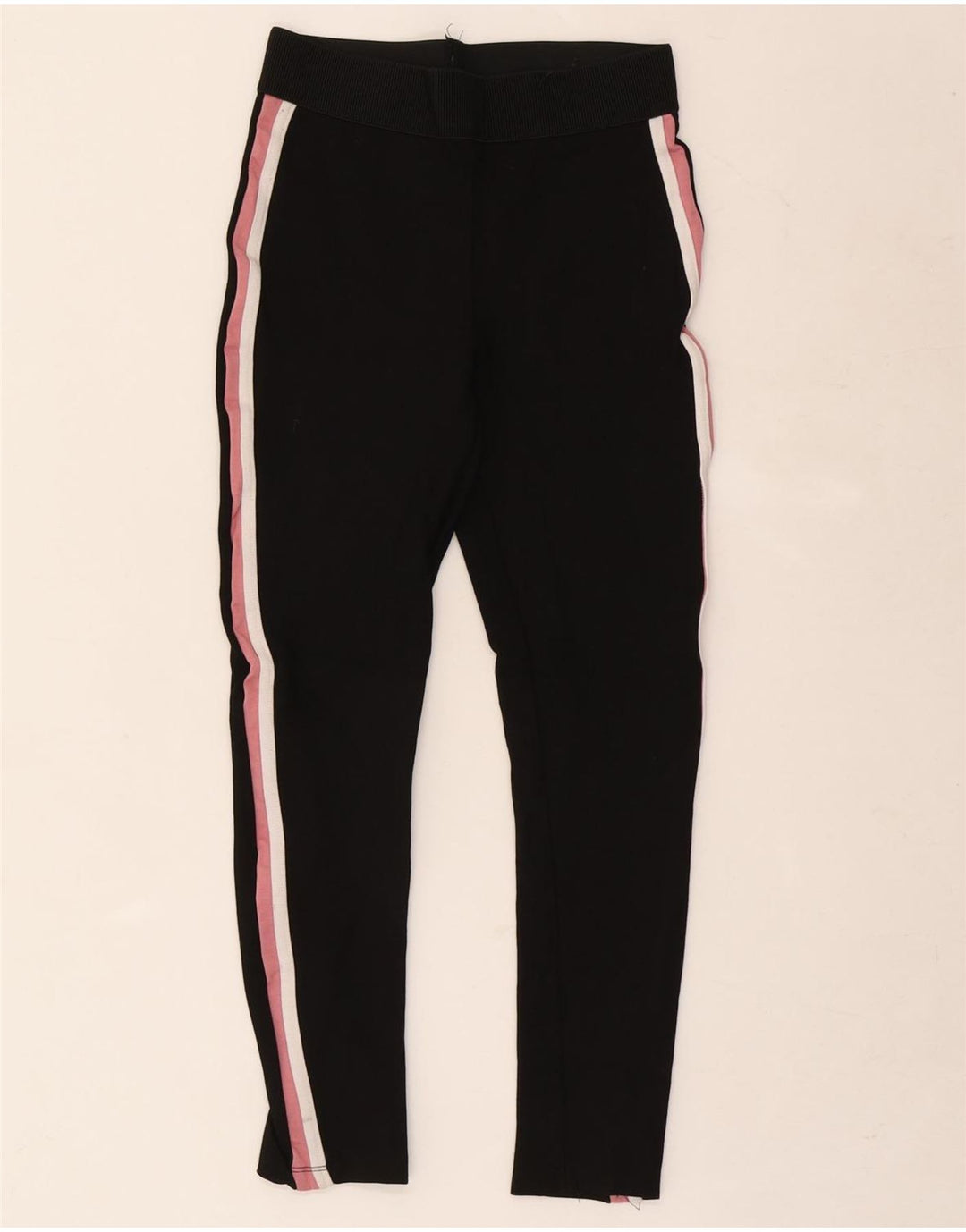 Zara Womens Leggings UK 10 Small  Black Striped