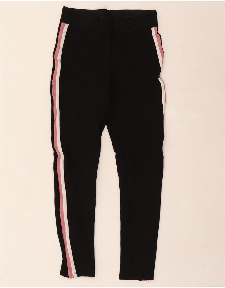 Zara Womens Leggings UK 10 Small  Black Striped