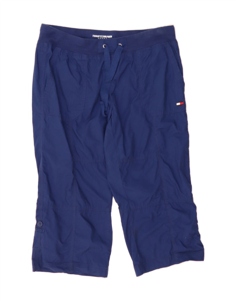 TOMMY HILFIGER Womens Bermuda Shorts Large W34 L20 Navy Blue Cotton Vintage Tommy Hilfiger and Second-Hand Tommy Hilfiger from Messina Hembry 