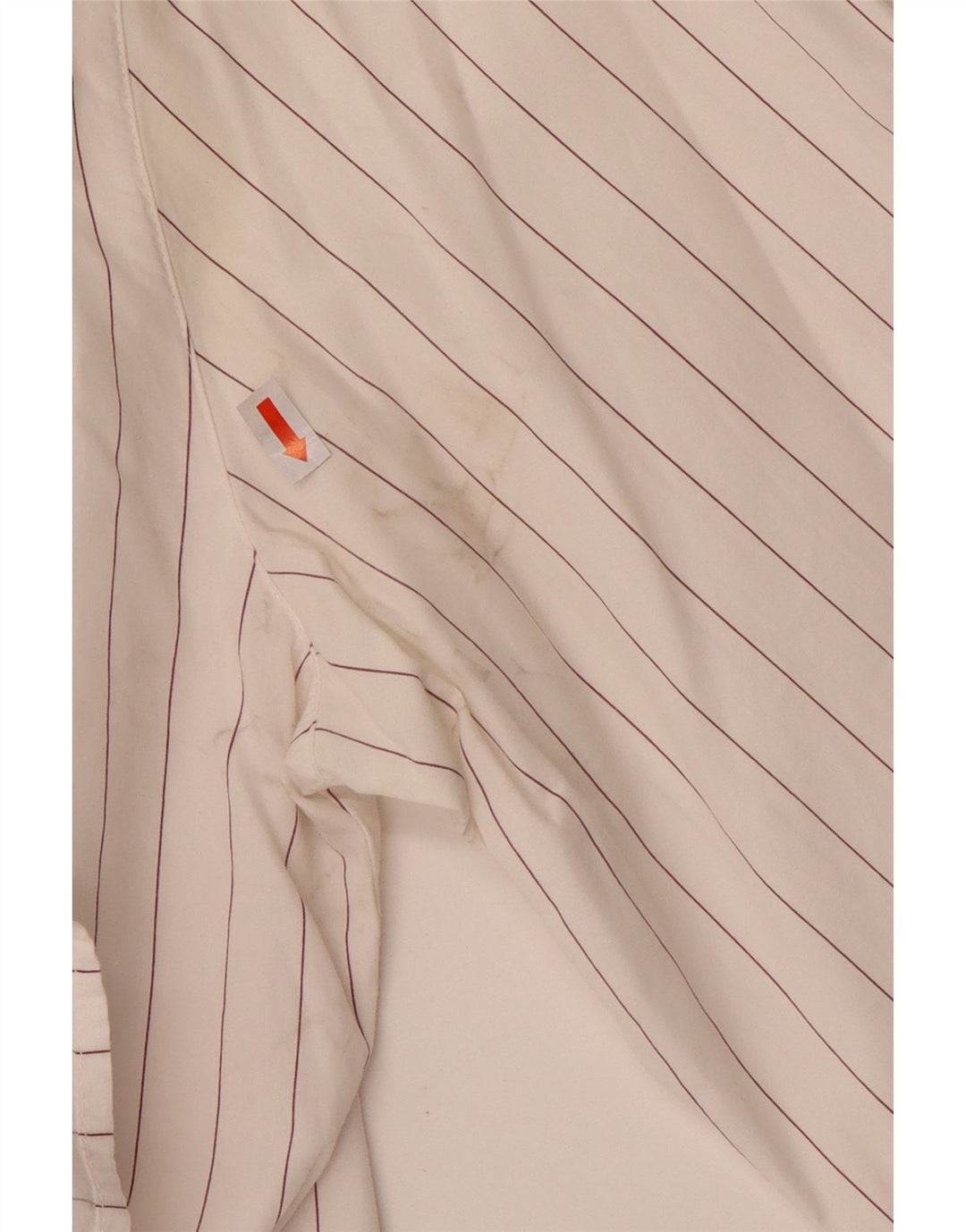 Benetton Womens Shirt UK 16 Large White Striped