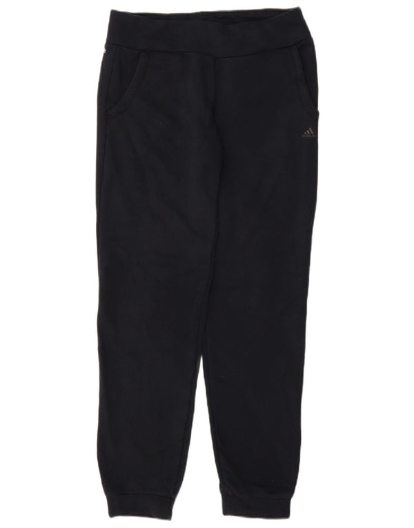 ADIDAS Womens Tracksuit Trousers Joggers UK 8/10 Small  Navy Blue