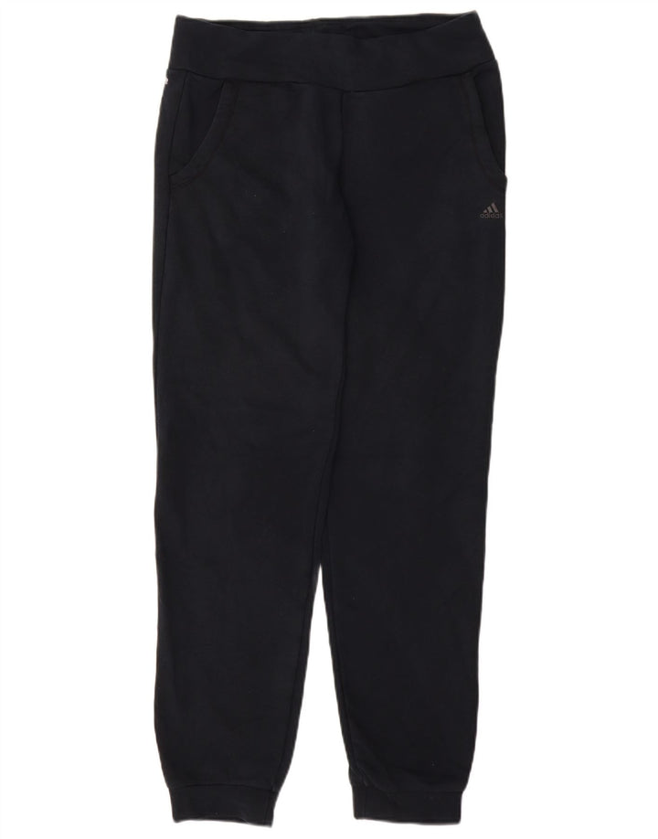 ADIDAS Womens Tracksuit Trousers Joggers UK 8/10 Small  Navy Blue
