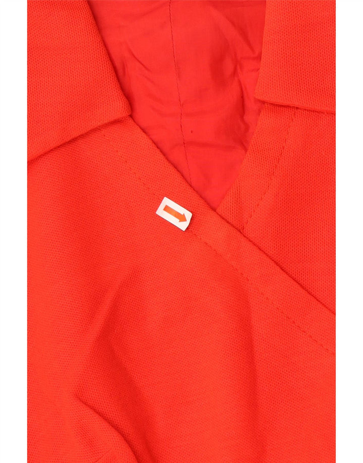 Vintage Womens 3/4 Sleeve A-Line Dress UK 12 Medium Red