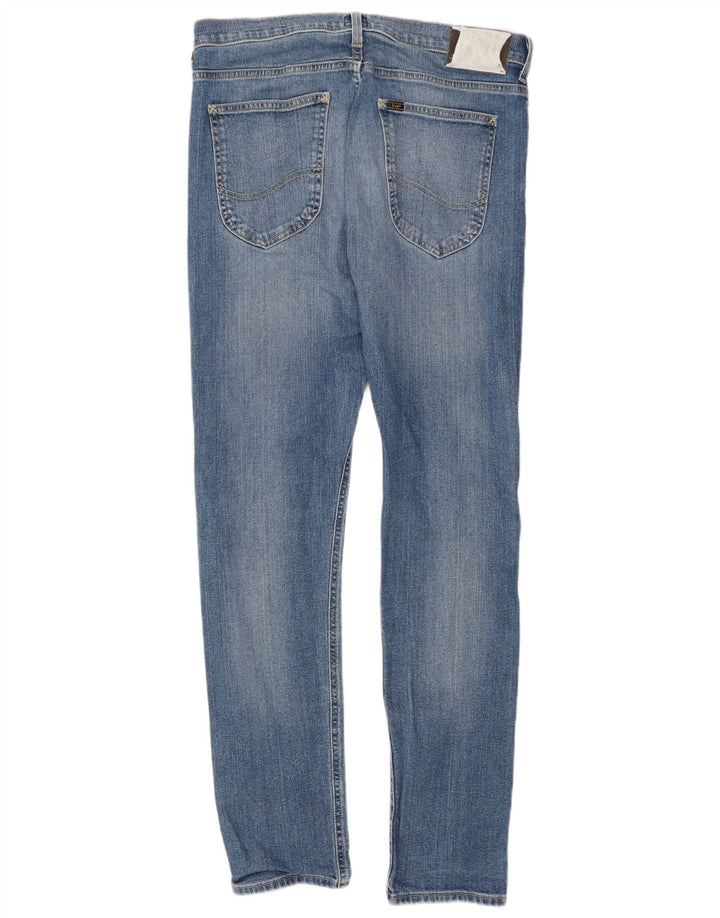 Lee Mens Luke Slim Jeans W33 L32 Blue Cotton