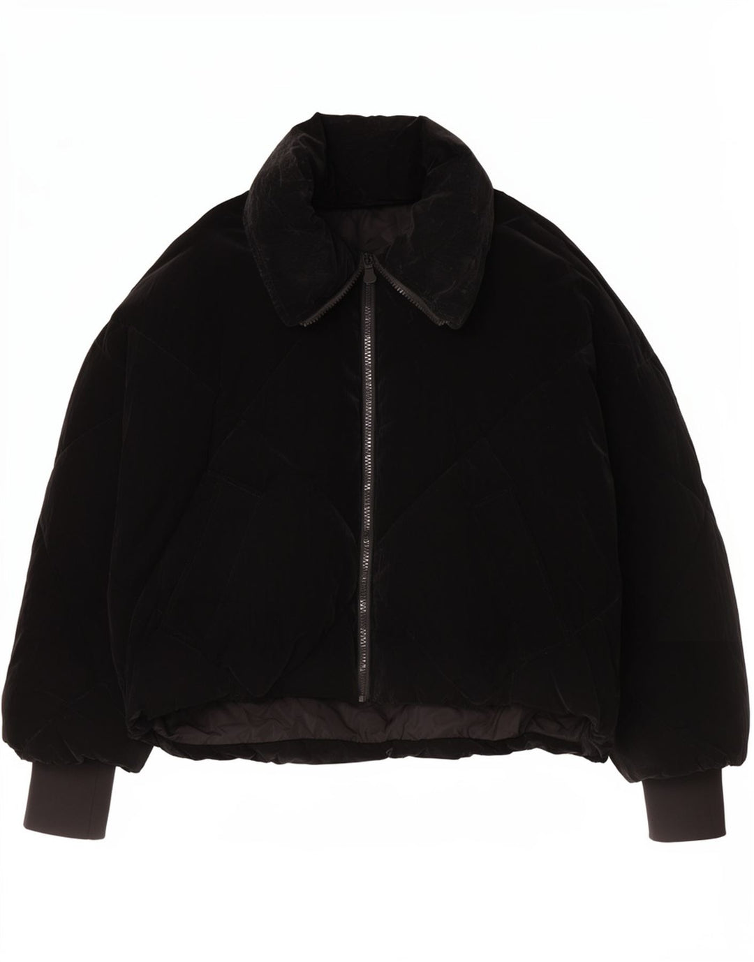 Zara Womens Oversized Padded Jacket UK 10 Small Black Polyurethane