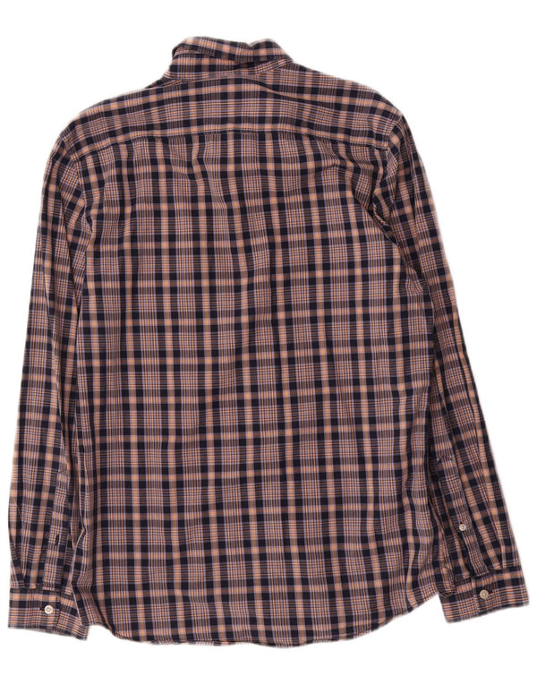 Jack Wills Mens Classic Fit Shirt Medium Blue Check Cotton