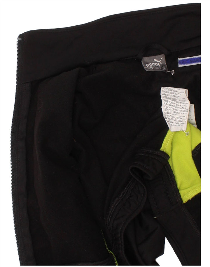 Puma Boys Graphic Tracksuit Top Jacket 7-8 Years Black Colourblock