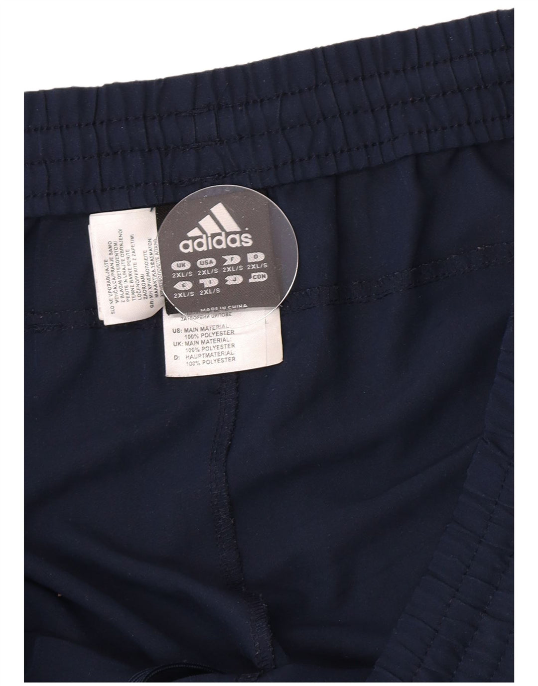 Adidas Mens Climalite Tracksuit Trousers 2XL Navy Blue Polyester