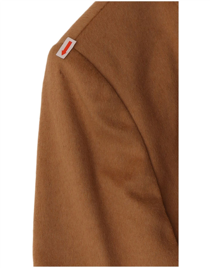 MAX MARA Womens 4 Button Blazer Jacket UK 14 Large Beige Camelhair Classic