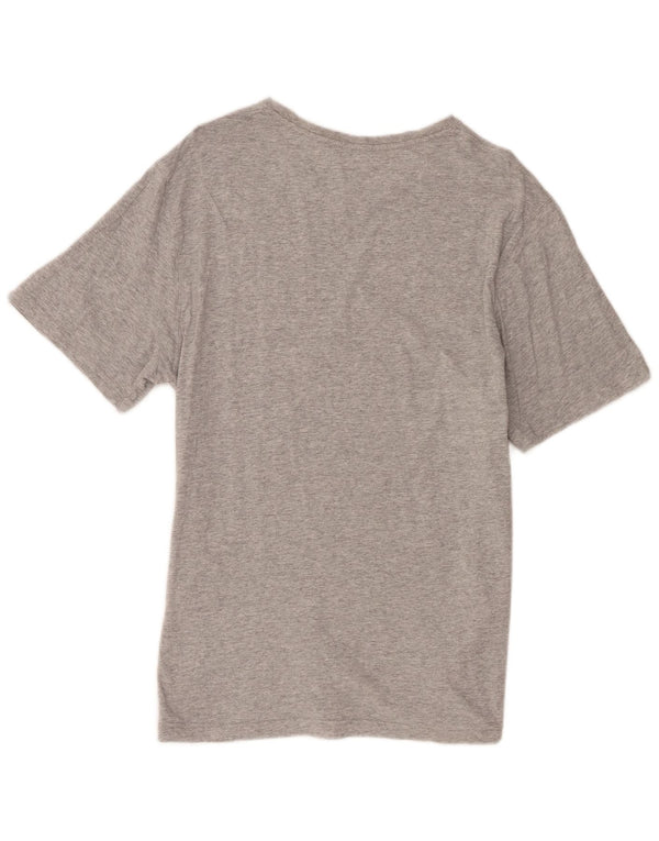 Champion Mens Graphic T-Shirt Top Large Grey Flecked Cotton