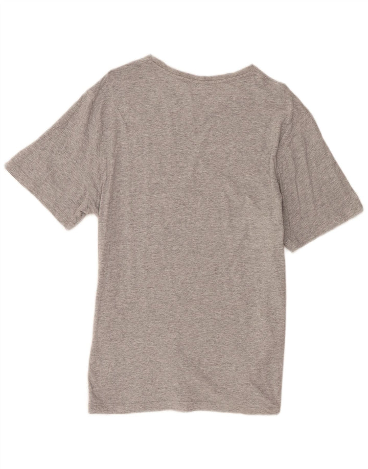 Champion Mens Graphic T-Shirt Top Large Grey Flecked Cotton