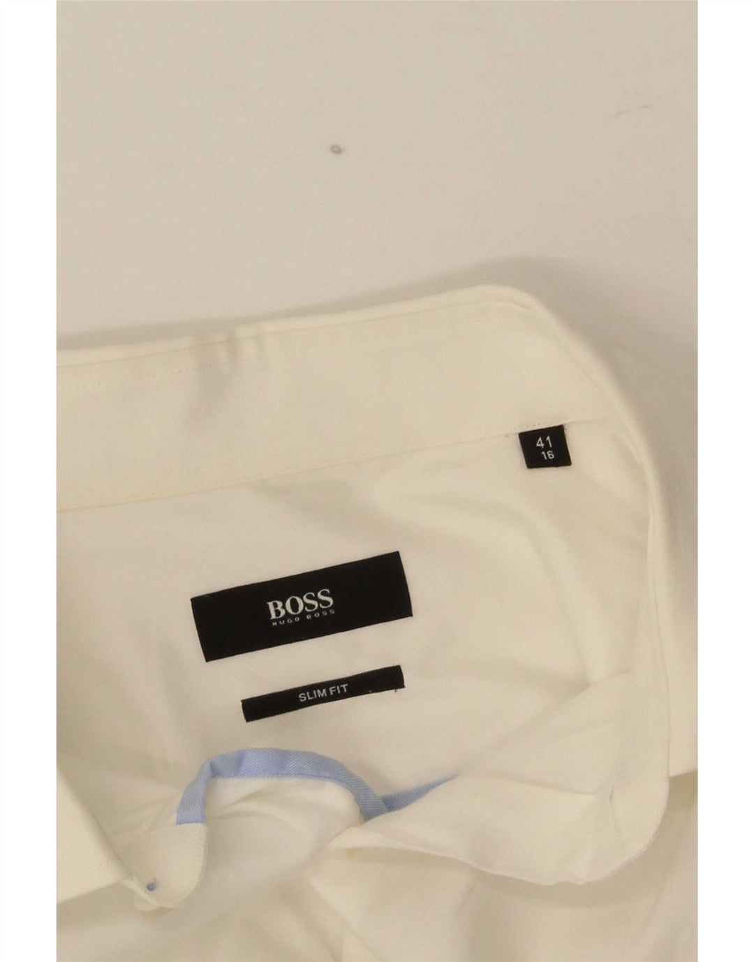 Hugo Boss Mens Slim Fit Shirt Size 16 Large White