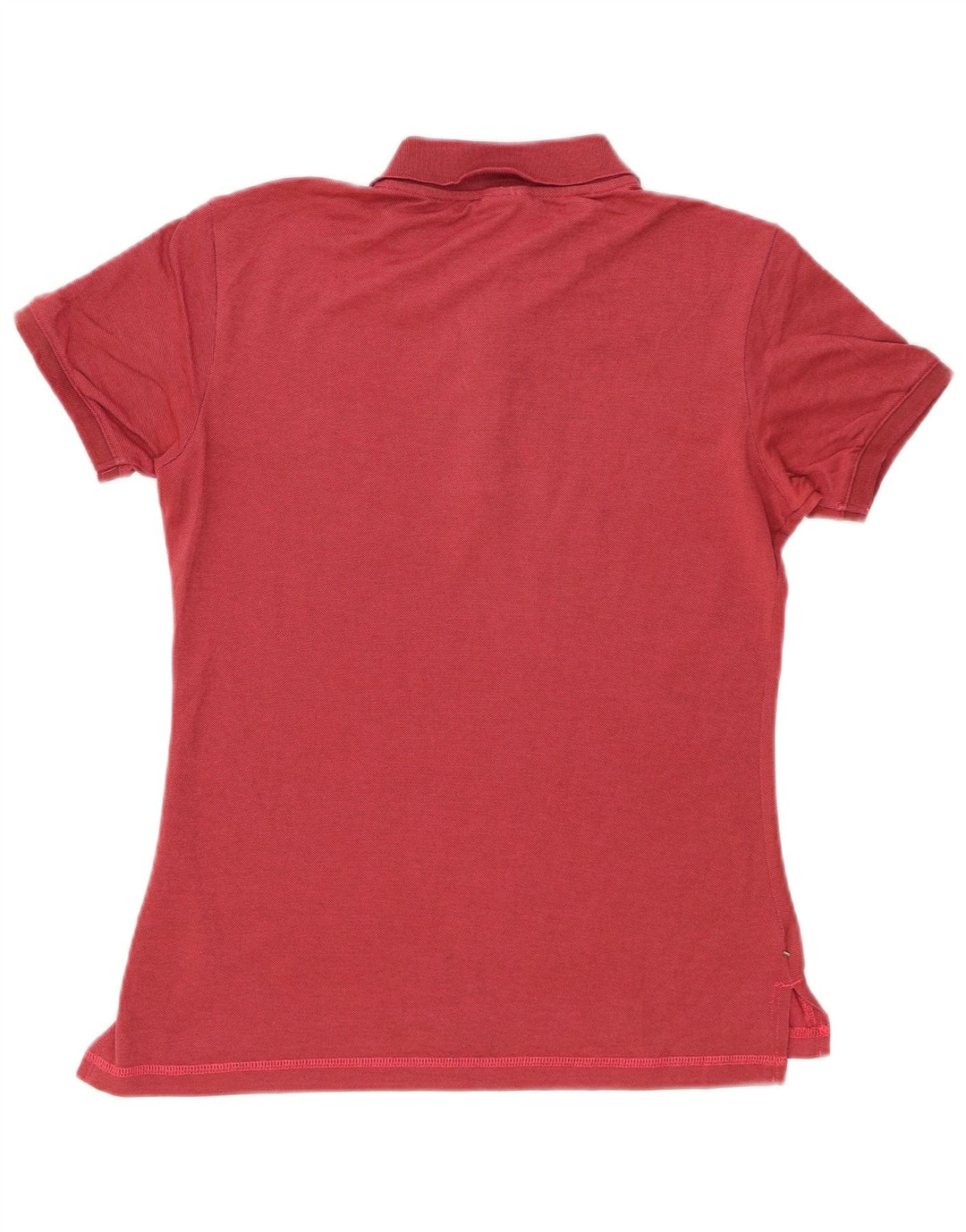 Champion Womens Polo Shirt UK 12 Medium Red Cotton