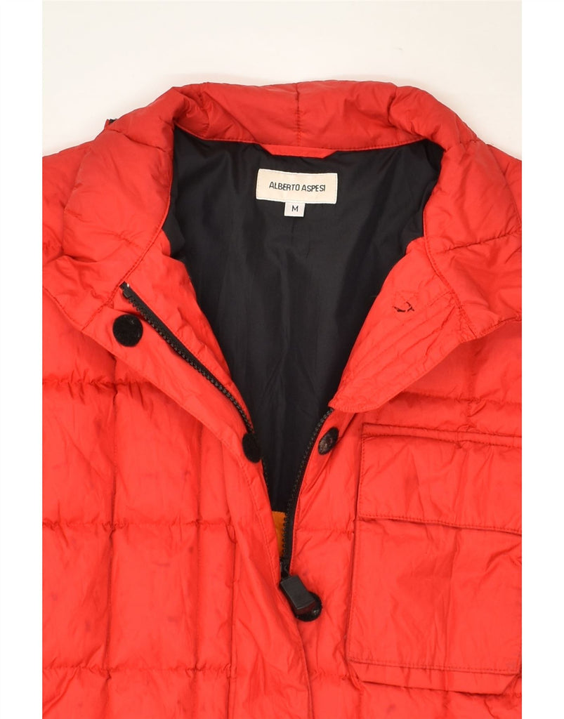 ALBERTO ASPESI Womens Padded Jacket UK 14 Medium Red Nylon | Vintage Alberto Aspesi | Thrift | Second-Hand Alberto Aspesi | Used Clothing | Messina Hembry 