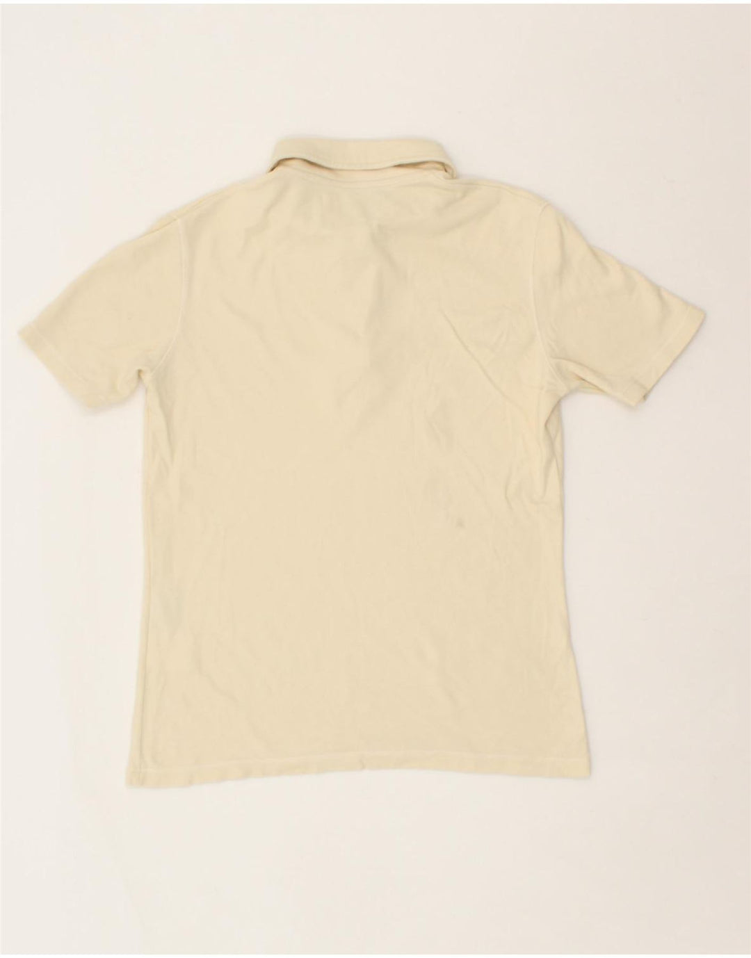 REEBOK Womens Polo Shirt UK 10 Small Beige Cotton Vintage Reebok and Second-Hand Reebok from Messina Hembry 