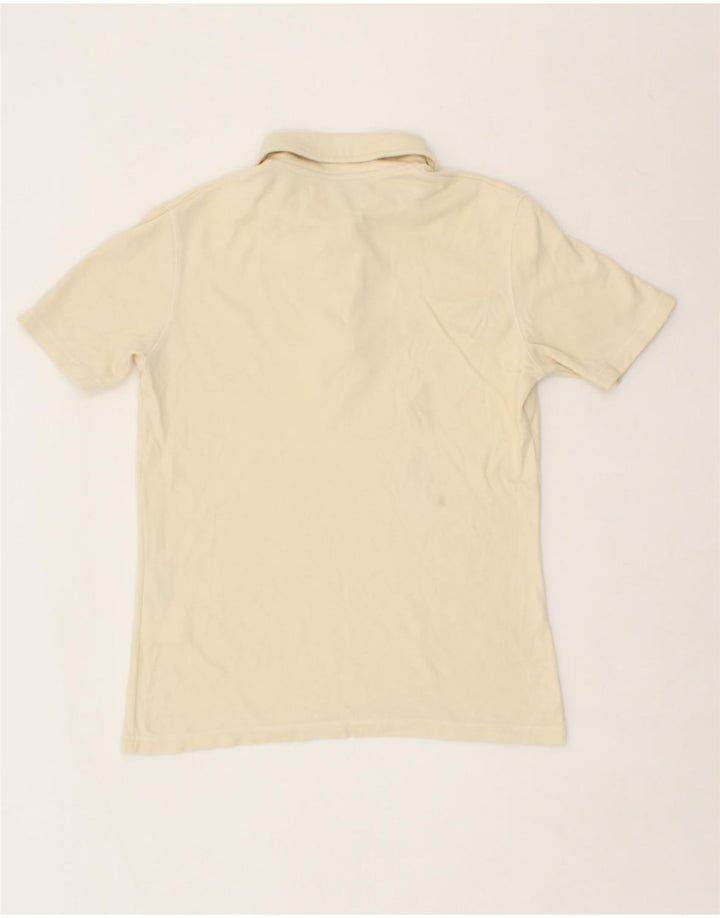 REEBOK Womens Polo Shirt UK 10 Small Beige Cotton Vintage Reebok and Second-Hand Reebok from Messina Hembry 