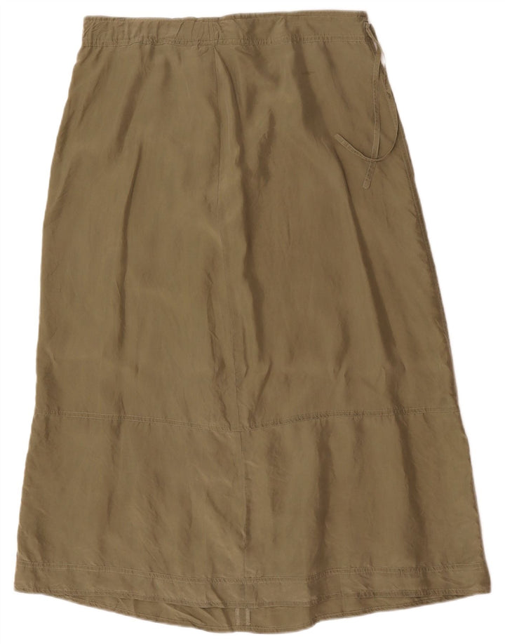 Vintage Womens Midi Skirt W34 Large  Khaki