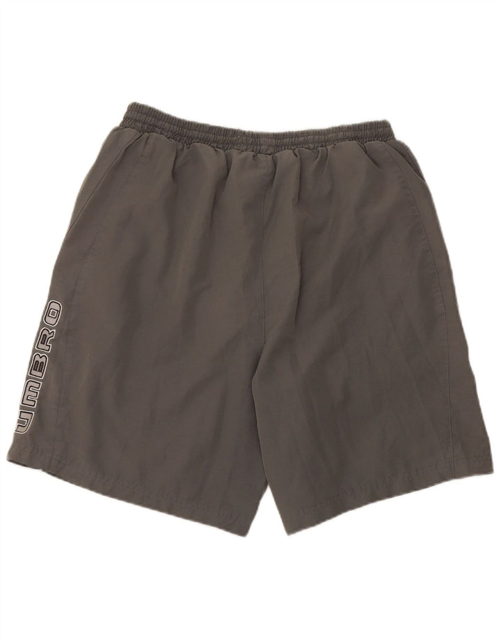 Umbro Mens Sport Shorts Large Grey Polyester