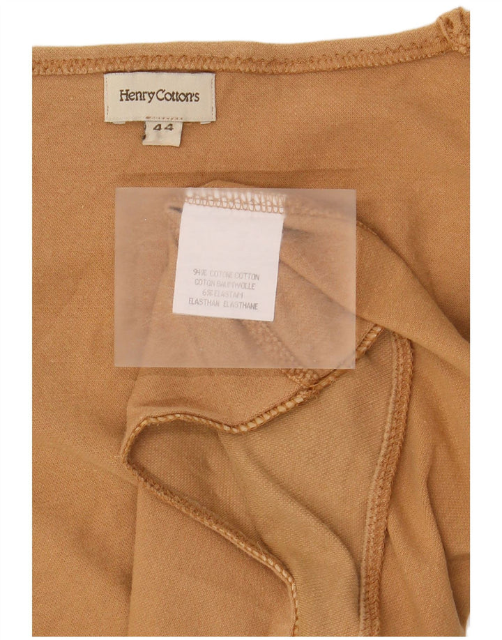 Henry Cottons Womens Vest Top IT 44 Medium Khaki Cotton
