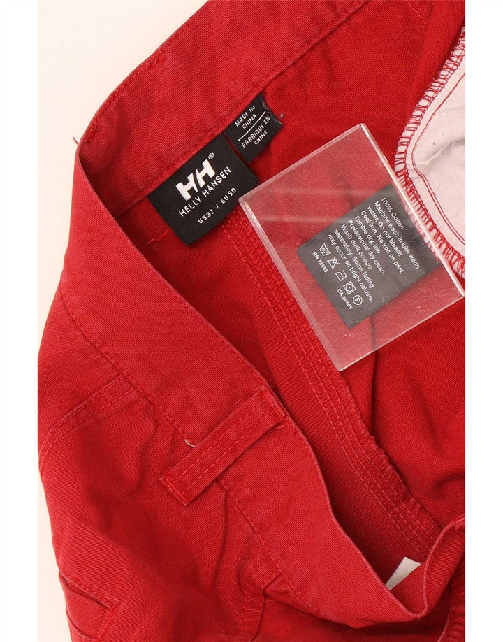 Helly Hansen Mens Chino Shorts EU 50 Large W32 Red Cotton