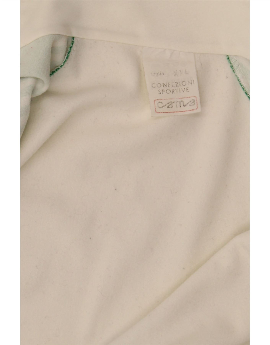 Vintage Mens Tracksuit Top Jacket 2XL White Colourblock Nylon