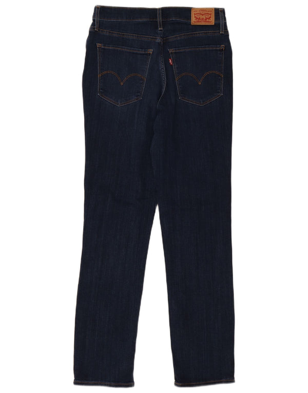 Levi's Womens 724 High Rise Straight Jeans W30 L30 Blue Cotton