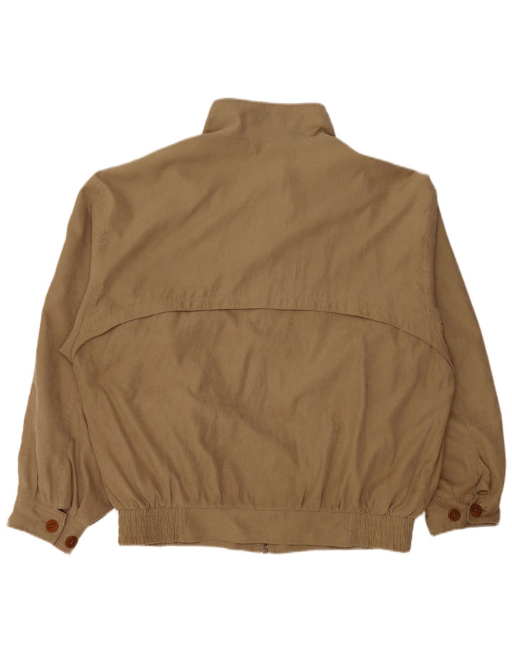 LORD Mens Bomber Jacket UK 42 XL Beige Polyester
