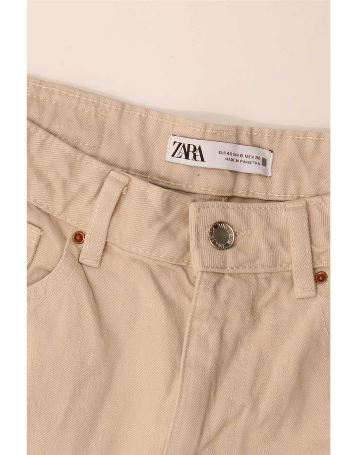 Zara Womens Tapered Jeans EU 40 Medium W30 L27 Beige
