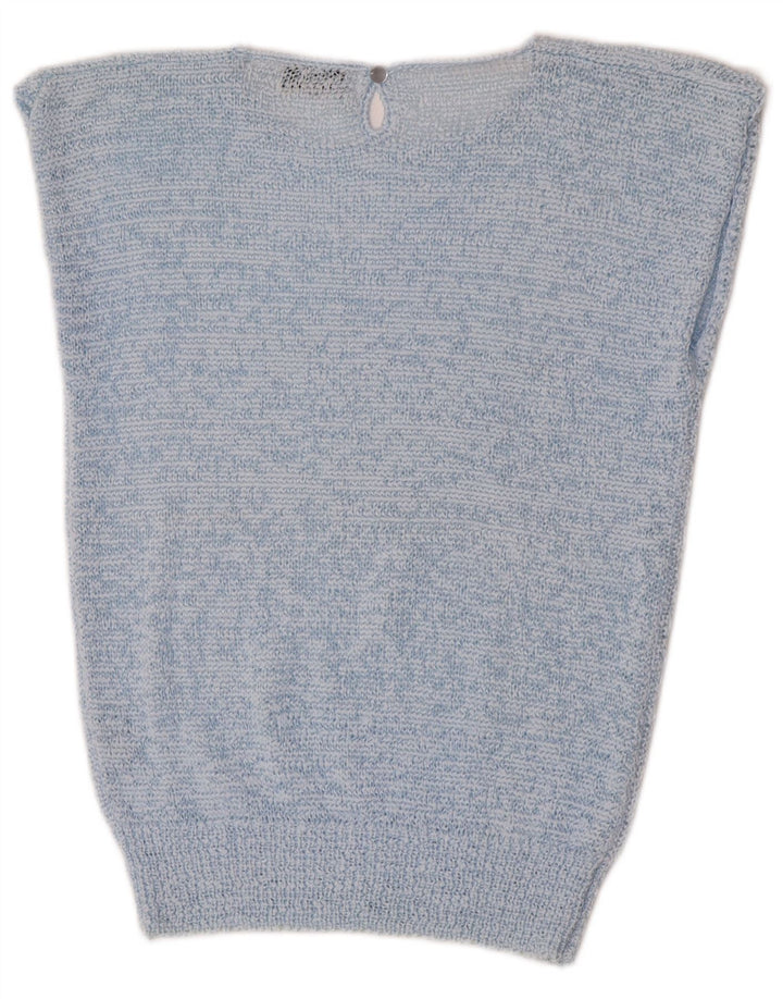 J.J. Browne Womens Vest Tank Top EU 42 Large Blue Flecked Polyester
