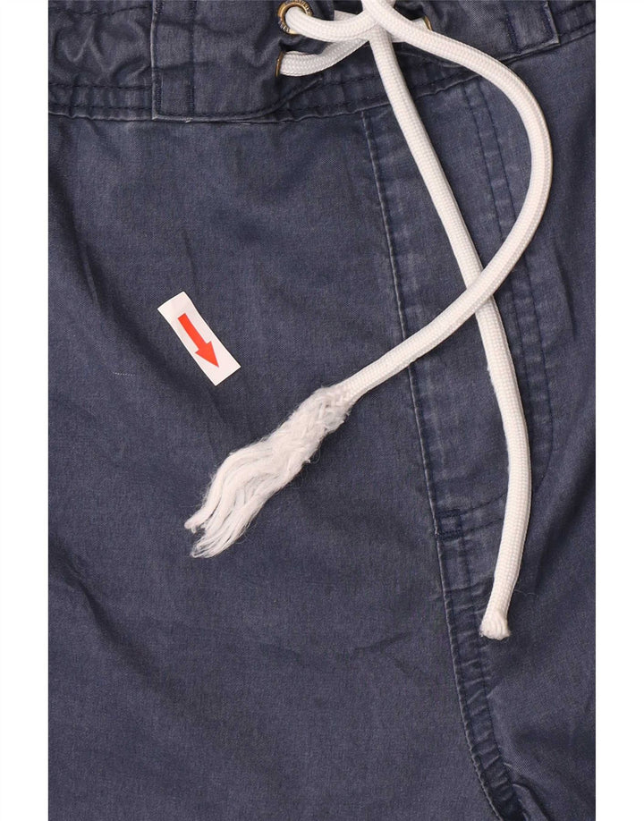 Marks & Spencer Mens Swimming Shorts XL Navy Blue Colourblock Polyester