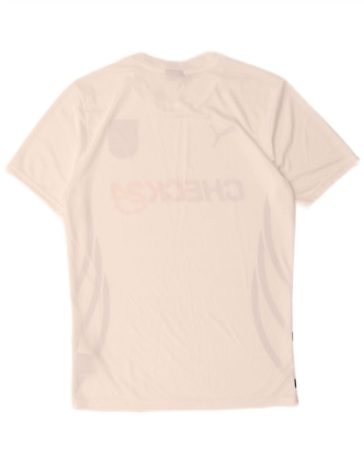 Puma Mens Deutshland Graphic T-Shirt Top Small White Polyester