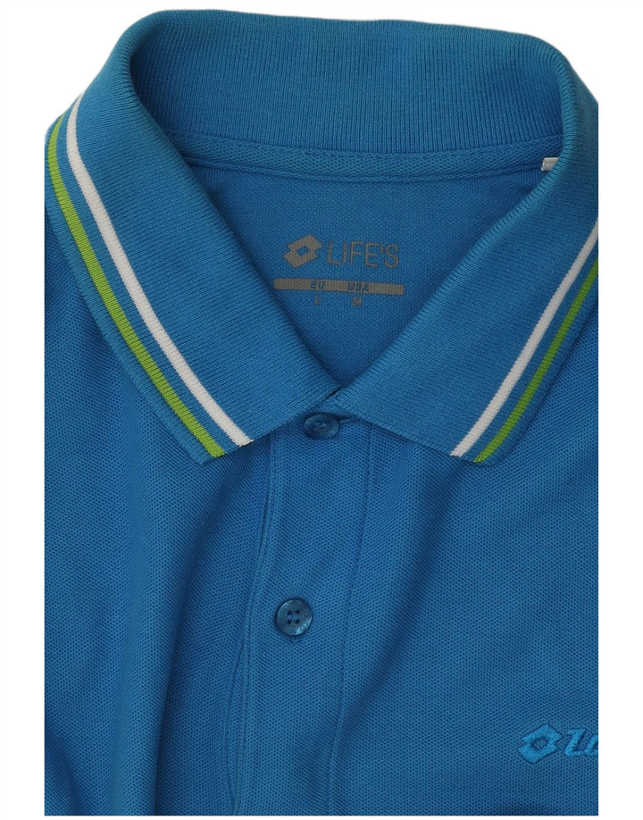 Lotto Mens Polo Shirt Medium Blue