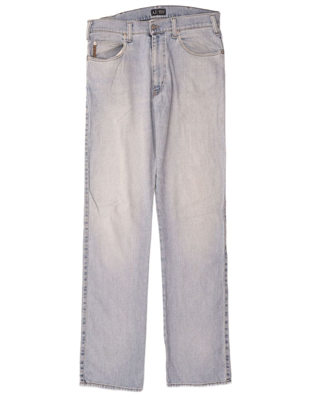 Armani Womens Straight Jeans W34 L35 Blue