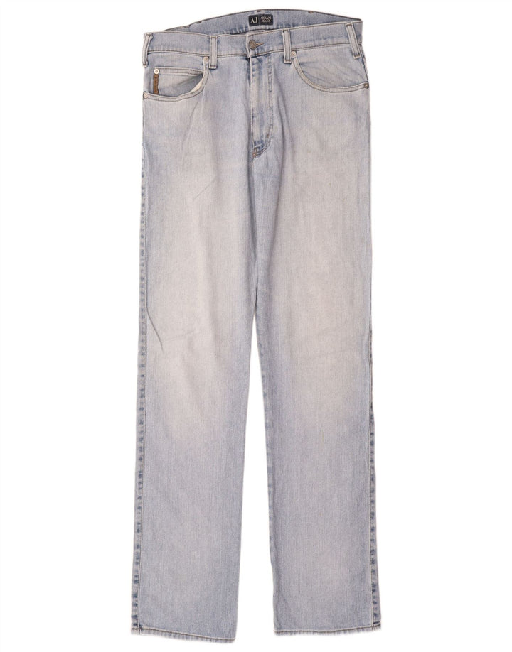 Armani Womens Straight Jeans W34 L35 Blue