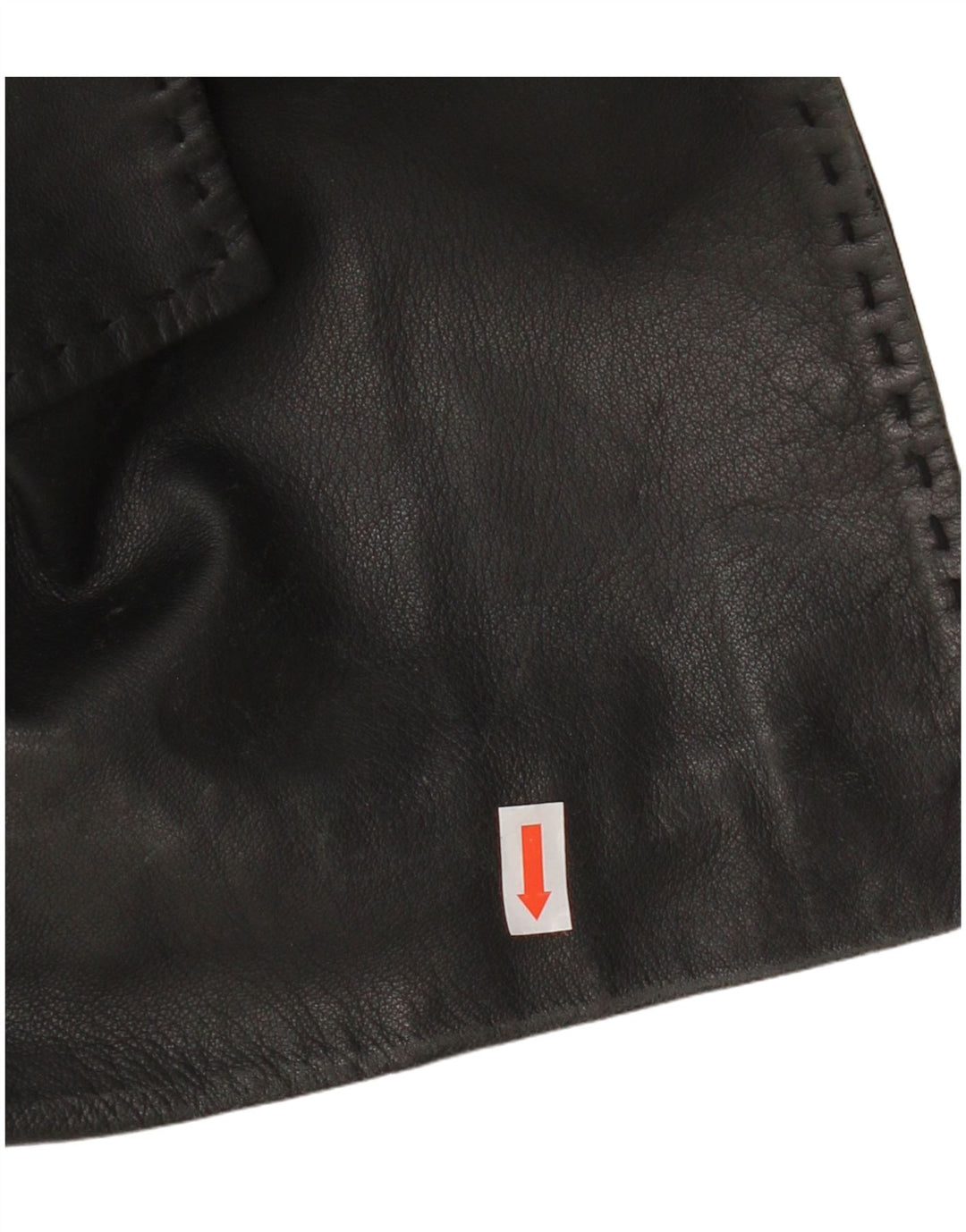 Vintage Womens 1 Button Leather Blazer Jacket UK 12 Medium Black Leather