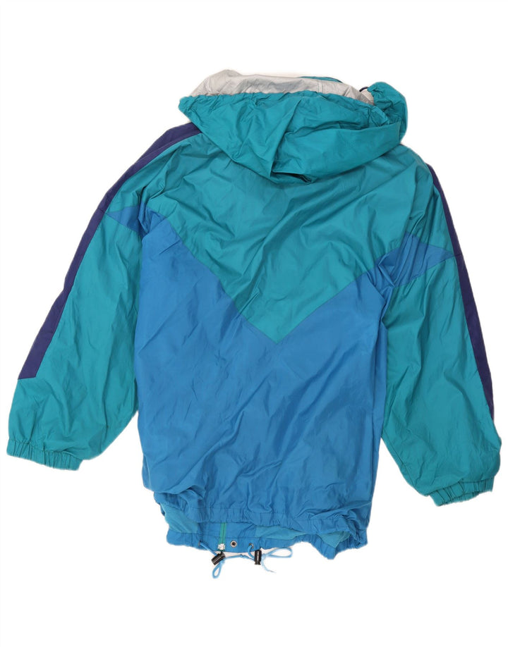 Campagnolo Mens Hooded Rain Jacket UK 42 XL Blue Colourblock Polyester