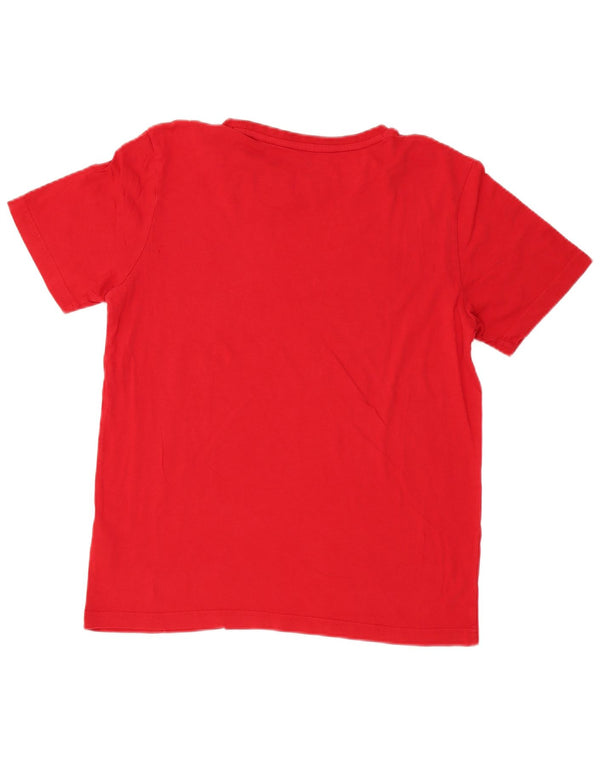 Puma Mens Graphic T-Shirt Top Medium Red Cotton