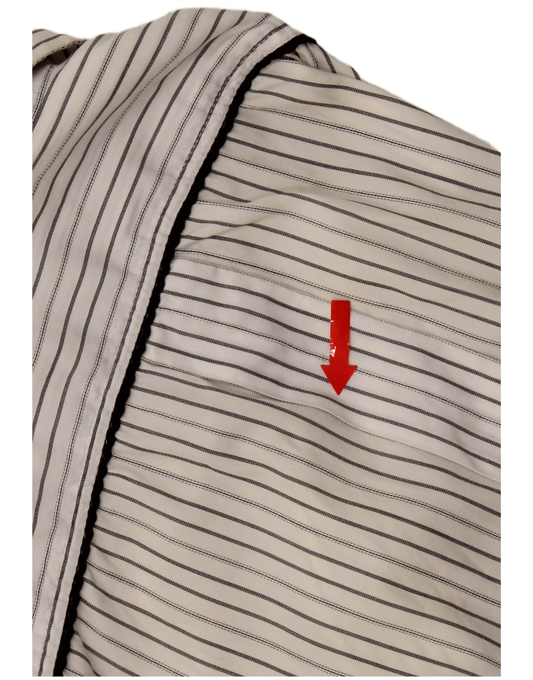 Dolce & Gabbana Womens Shirt IT 42 Medium White Pinstripe