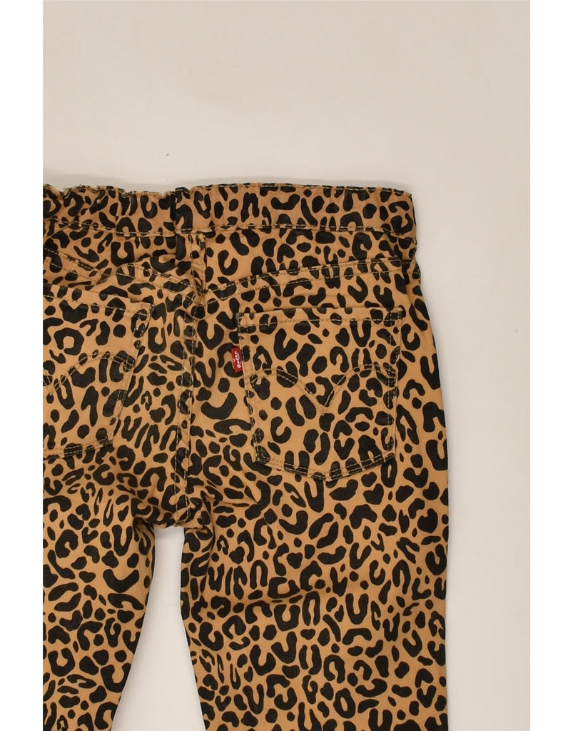 LEVI'S Girls Skinny Casual Trousers 11-12 Years W24 L27 Brown Animal Print | Vintage Levi's | Thrift | Second-Hand Levi's | Used Clothing | Messina Hembry 