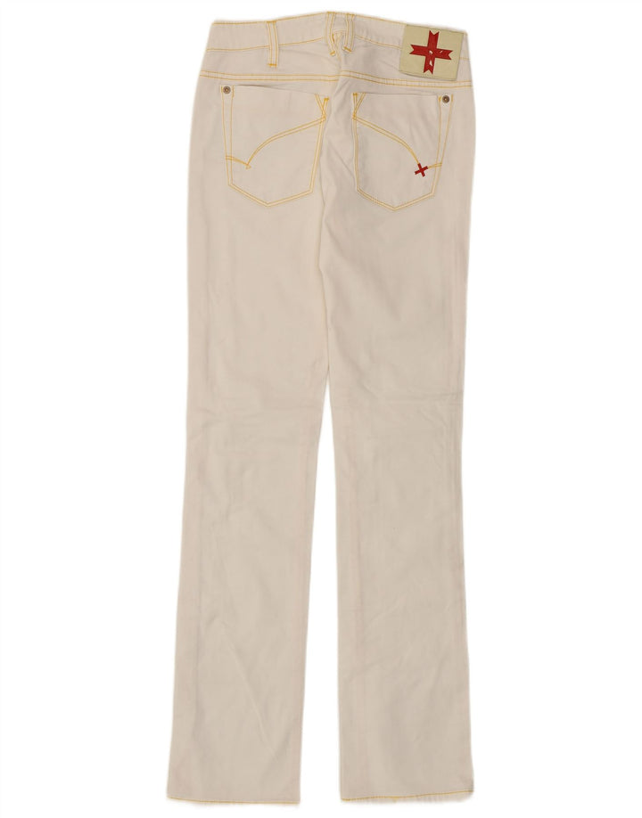 Zu Elements Womens Straight Jeans W24 L32 White Cotton