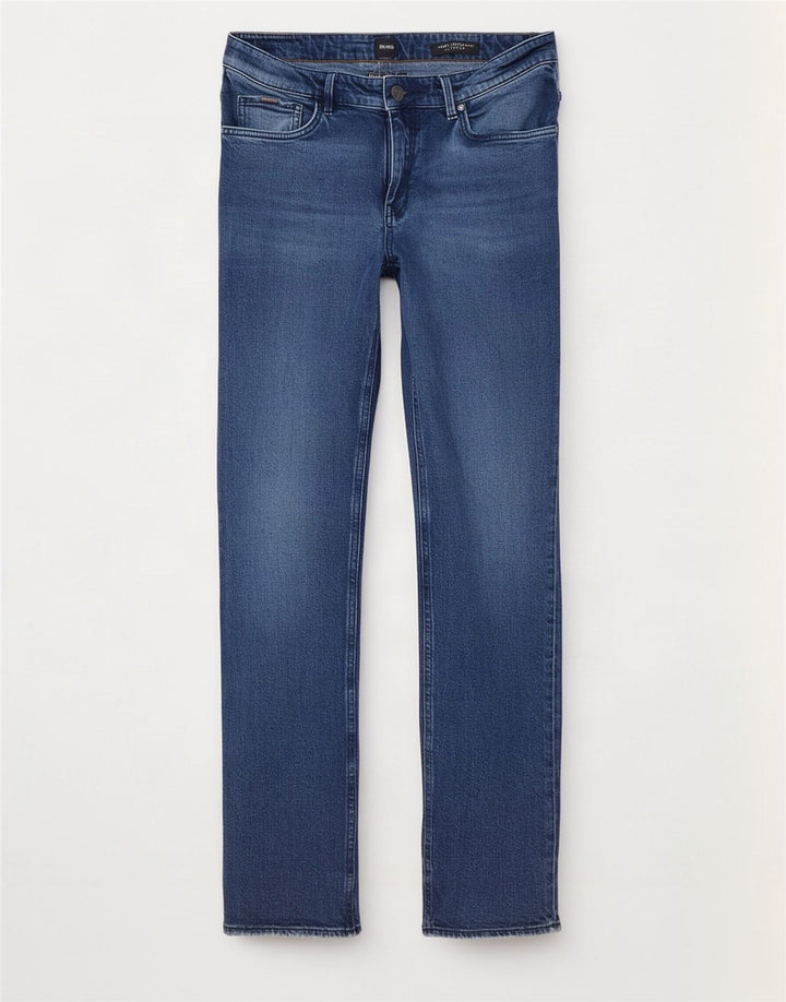 Hugo Boss Mens Slim Jeans W36 L32 Blue Cotton