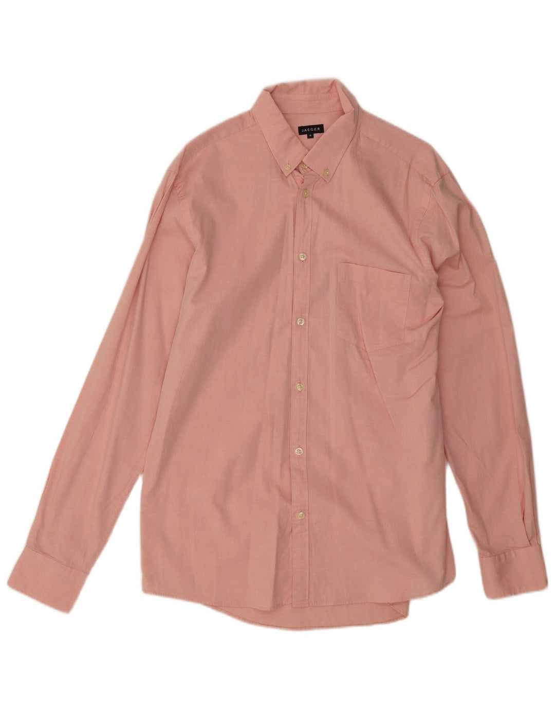 Jaeger Mens Shirt Medium Pink Cotton