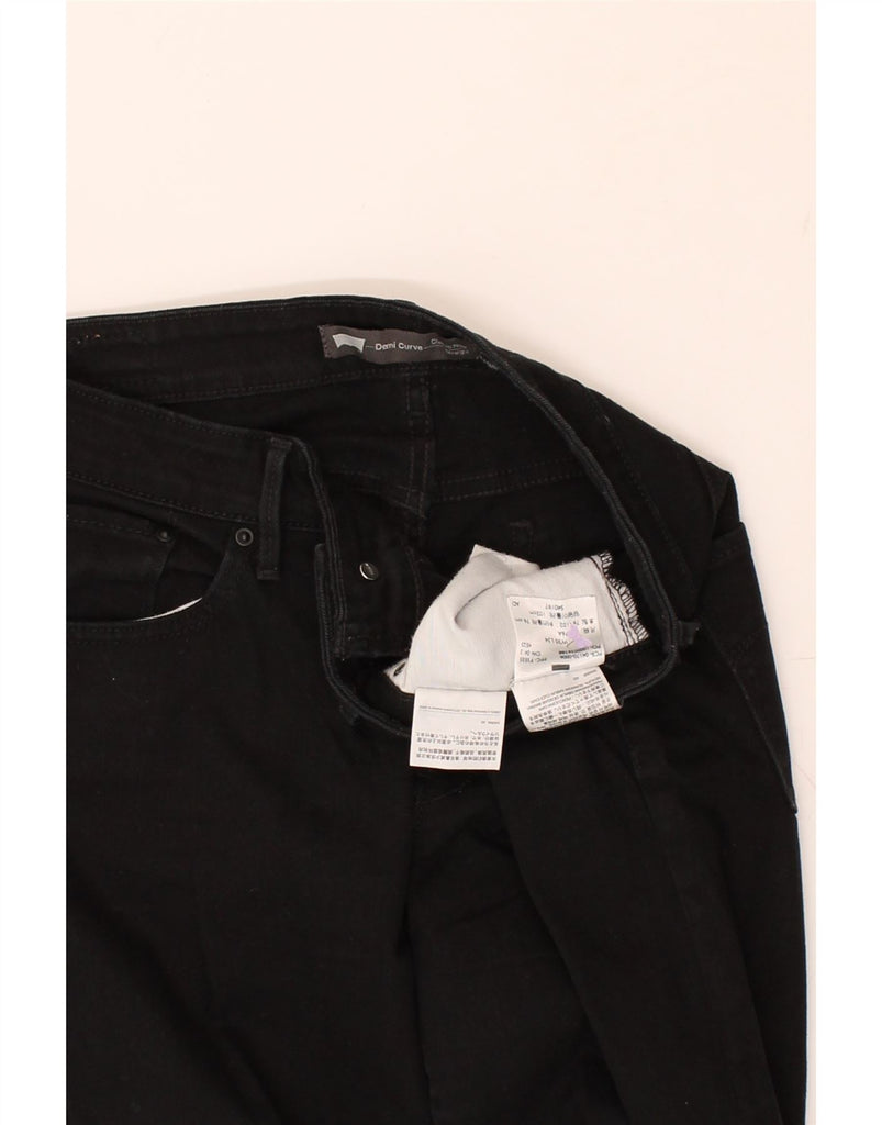 LEVI'S Womens Demi Curve Classic Rise Straight Jeans W30 L34  Black Cotton | Vintage Levi's | Thrift | Second-Hand Levi's | Used Clothing | Messina Hembry 