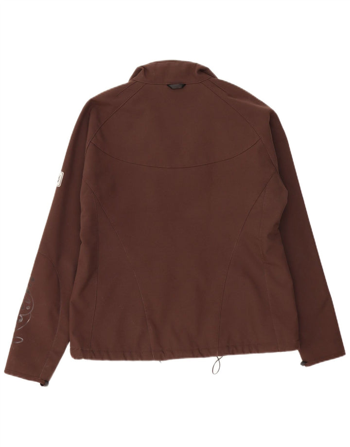 Jack Wolfskin Womens Liner Windbreaker Jacket UK 16 Large  Brown Polyester