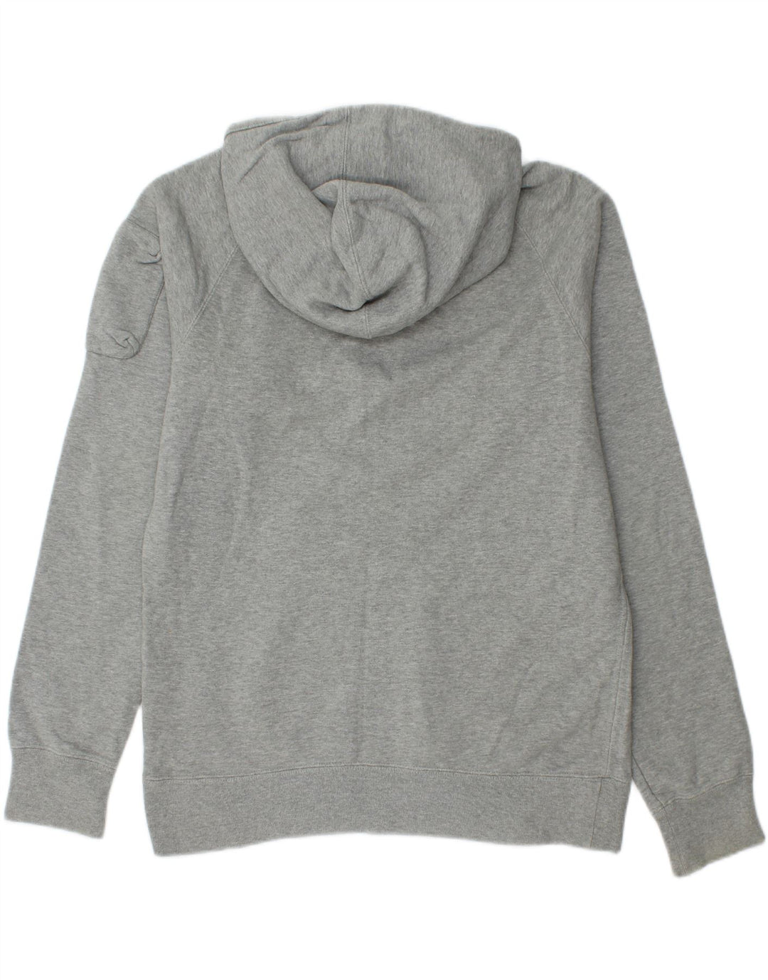 Nike Mens Zip Neck Hoodie Jumper Medium Grey Flecked Cotton