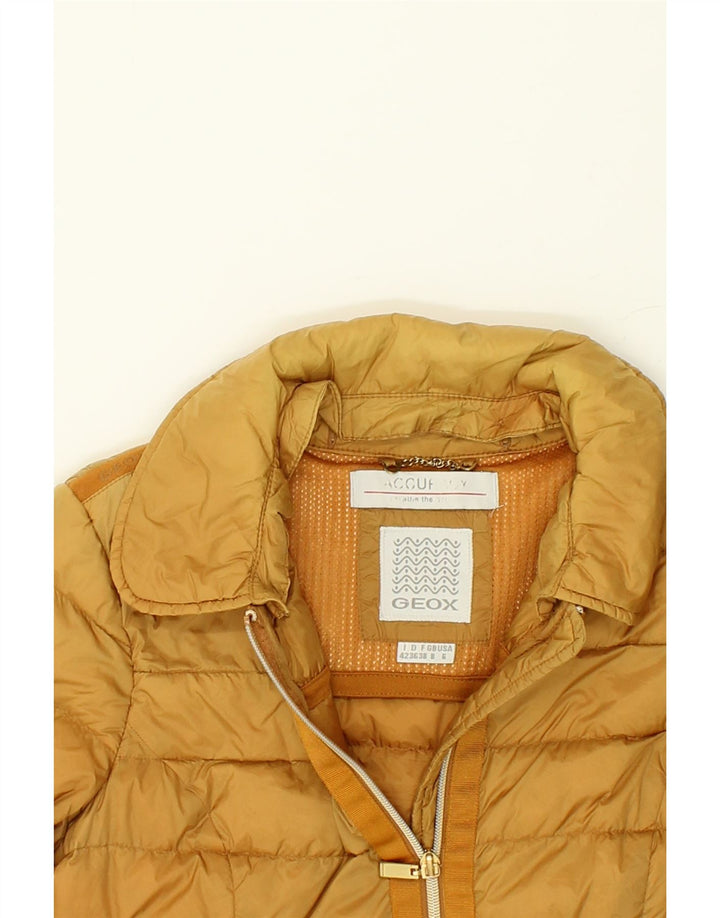GEOX Womens Padded Jacket UK 8 Small Brown | Vintage Geox | Thrift | Second-Hand Geox | Used Clothing | Messina Hembry 