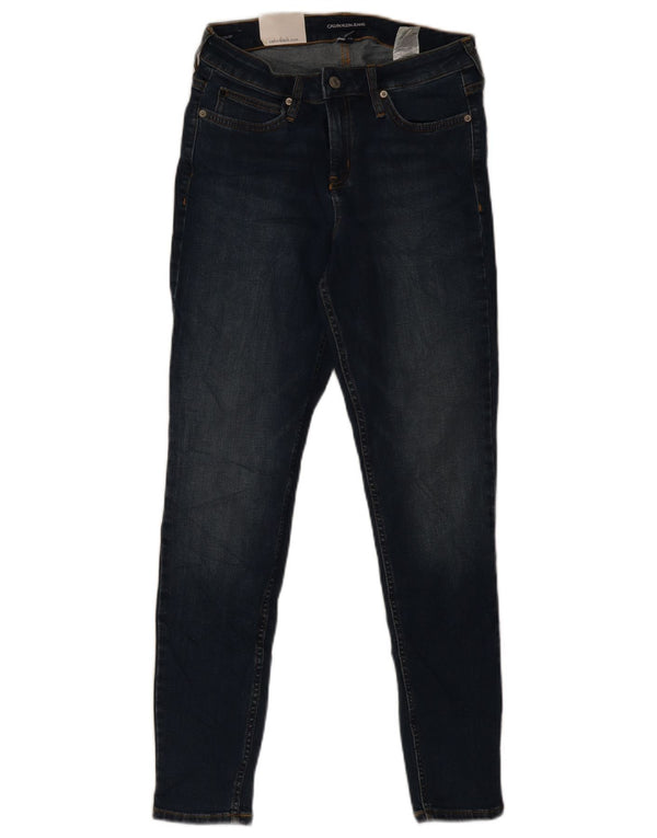 CALVIN KLEIN Womens Skinny Jeans W30 L30 Blue Cotton