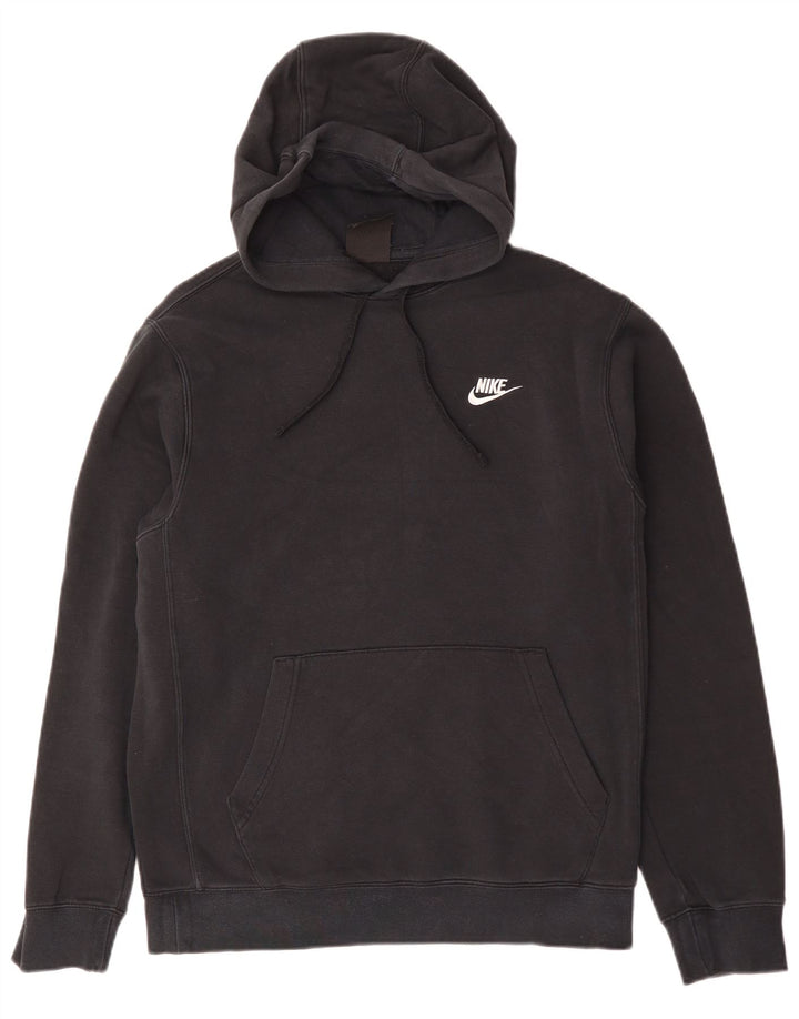 Nike Mens Hoodie Jumper Small Black Cotton